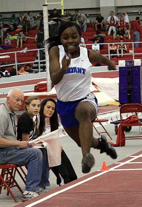 Alexis Royal finished third in the triple jump. 