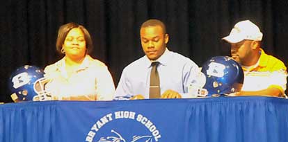 Stephen Clark and his parents Stephanie and Edward Clark. (Photo by Kevin Nagle)