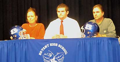 Justin Rauch and his parents Natalie and Mark Rauch. (Photo by Kevin Nagle)