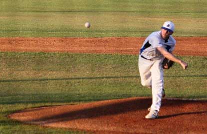 Caleb Milam went the distance on the mound in the championship game. (Photo courtesy of Phil Pickett)