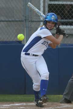 Jenna Bruick drove in Bryant's first run Friday. (Photo by Rick Nation)