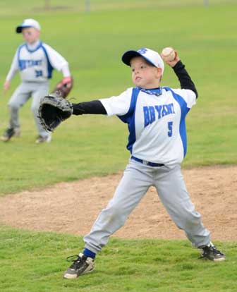 Dylan Stroud makes a throw. (Photo by Kevin Nagle)