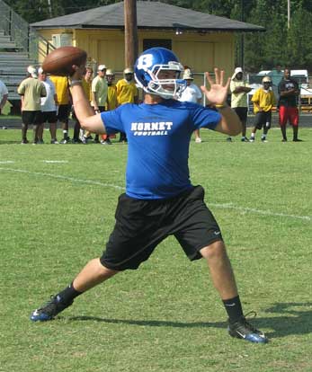 Bryant quarterback Hayden Lessenberry