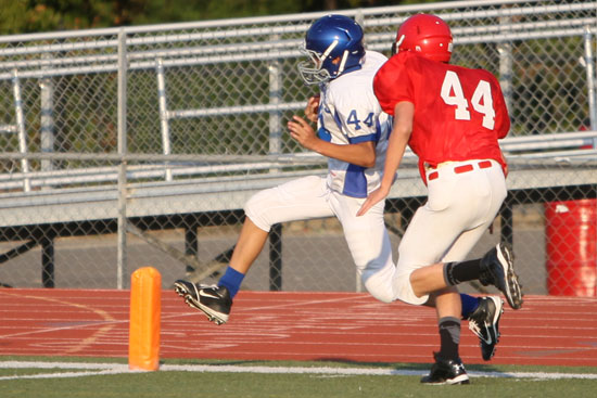 Dillon Medlock nearly scored after picking up a fumble on the first snap of the game. (Photo by Rick Nation)