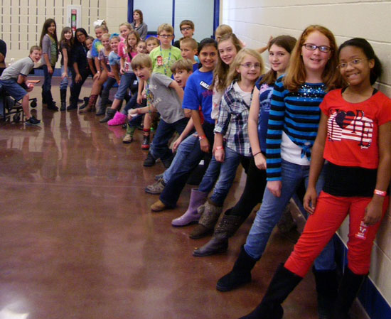 The Springhill Elementary fifth graders celebrated Red Ribbon Week