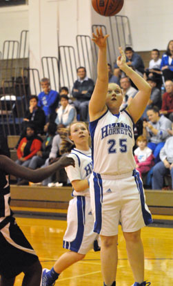 Anna Turpin launches a shot. (Photo by Kevin Nagle)