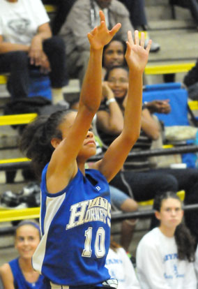 Anne Marie Keith fires a jumper. (Photo by Kevin Nagle)