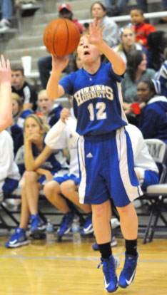 Skylar Davis hit a pair of 3's during Bryant's fourth-quarter rally at Mount St. Mary. (Photo by Kevin Nagle)