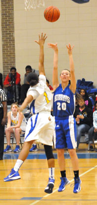 Kailey Nagle fires up a short jumper. (Photo by Kevin Nagle)