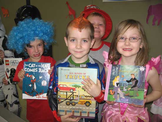 Sophie Neely, Ryan Norris, Dawson Tyler and Christian Fulmer show their favorite books.