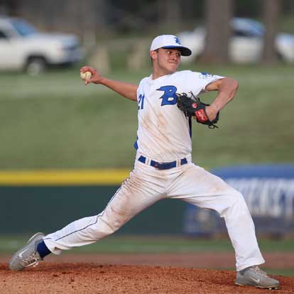 Tyler Nelson threw five innings of one-hit relief. (Photo by Rick Nation)