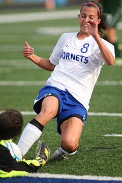 Shelby Gartrell attacks the Van Buren keep. (Photo by Rick Nation)