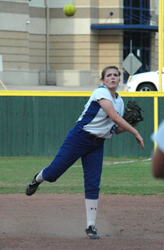 Breanna Sanders took over for ailing shortstop Cassidy Wilson on Thursday. (Photo by Val Nagle)