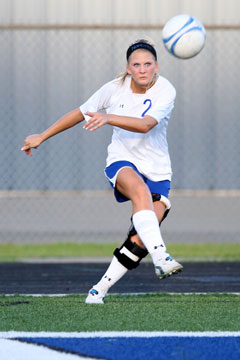 Maggie Hart accounted for Bryant's goal against Conway Tuesday. (Photo by Rick Nation)