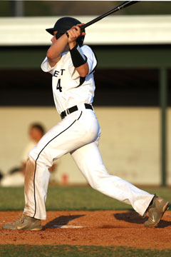 Trevor Ezell reached base three times in four plate appearances Wednesday. (Photo by Rick Nation)