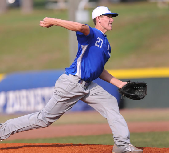 Nate Rutherford allowed two hits over five innings. (Photo by Kevin Nagle)