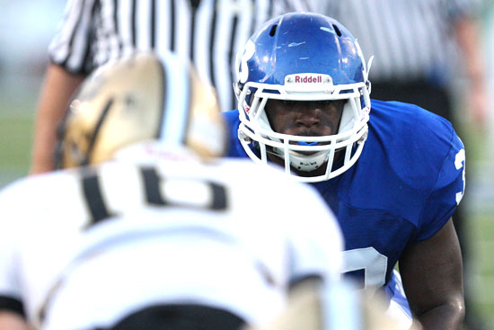 Bryant senior middle linebacker Tyree Reese and the Hornet defense hopes to put the clamps on Little Rock Catholic this week. (Photo by Rick Nation)