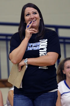 Freshman Lady Hornets coach Julie Long (Photo by Rick Nation)