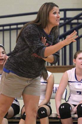 Freshman Lady Hornets coach Julie Long. (Photo by Rick Nation)