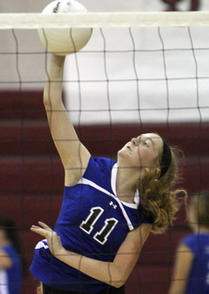 Reagan Blend had 10 kills in Thursday's win. (Photo by Rick Nation)