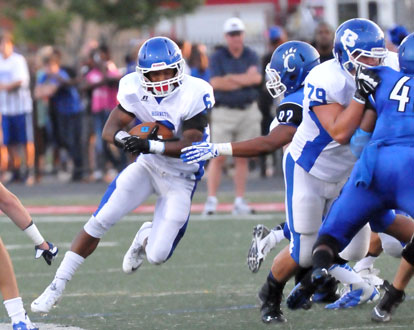 Bryant's Brendan Young rushed for 75 yards on 15 carries. (Photo by Kevin Nagle)