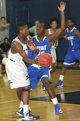 Greyson Giles (25) pressures the ball. (Photo by Rick Nation)