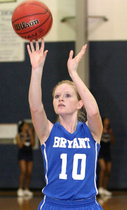 Kristin Scarlett scored a career high 10 points Friday night. (Photo by Rick Nation)