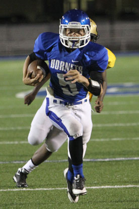 Landon Smith scored on a 19-yard run in the first quarter. (Photo by Rick Nation)