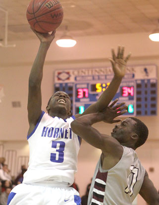 Bryant's Calvin Allen (3) led all scorers with 18 points. (Photo by Rick Nation)