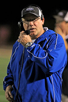Bryant defensive coordinator Steve Griffith. (Photo by Rick Nation)