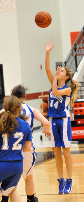 Anna Lowery fires a shot. (Photo by Kevin Nagle)