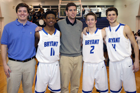 Bryant Hornet seniors, from left, Zach Cambron, Strodney Davis, Riley Hall, Skyler McKissock and Luke Rayburn. (Photo by Rick Nation)