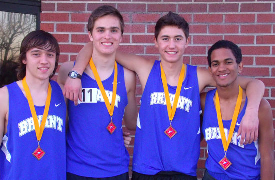 The 4x800 meter relay team of Connor Wilson, Mark Winn, Tyler Purtle and Clifton Hampton finished fourth.
