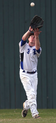 Tyler Green sets to make a catch in center. (Photo by Rick Nation)