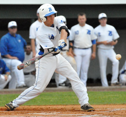 Brandan Warner had two hits in Wednesday's game. (Photo by Kevin Nagle)