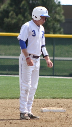 Tyler Green leads off second after his sixth-inning RBI double. (Photo courtesy of J'Ann Lessenberry)