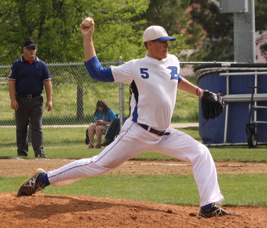 Nate Rutherford allowed just one hit after the first inning. (Photo courtesy of J'Ann Lessenberry)