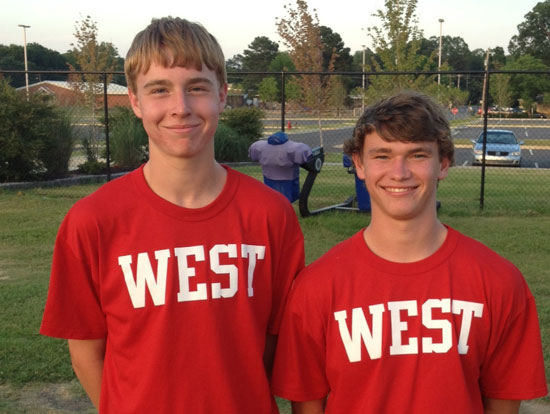 Jeremy Anderson, left, and Justin Travis.