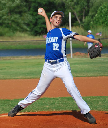 Logan Grant started on the mound for Bryant on Tuesday. 