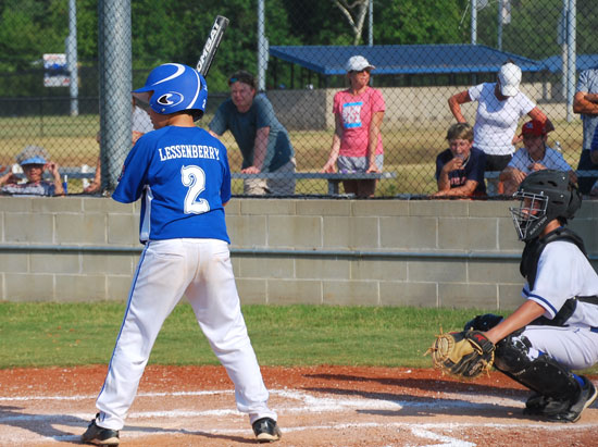 Ryan Lessenberry prepares to hit.