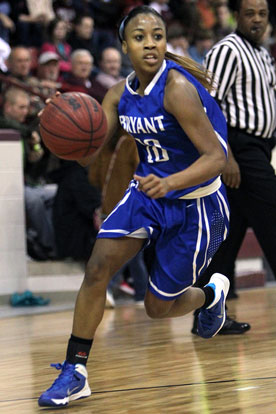 Jakeria Otey had 9 points, three rebounds, five assists and three steals Friday night. (Photo by Rick Nation)