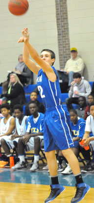 Tristan Calhoun led Bryant White with 16 points. (PHoto by Kevin Nagle)