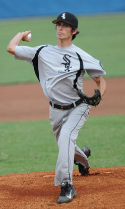 Alex Shurtleff struck out 18 while pitching a no-hitter in the championship game. (Photo by Kevin Nagle)