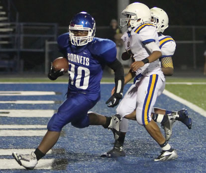 Johnny Wallace returned a fumble and an interception for touchdowns. (Photo by Rick Nation)