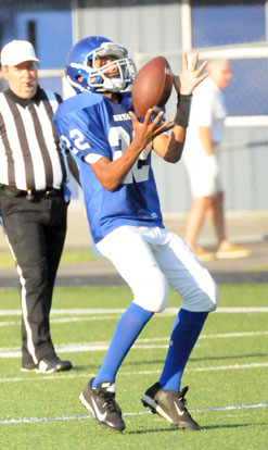 Andrew Hayes fields a kick. (Photo by Kevin Nagle)