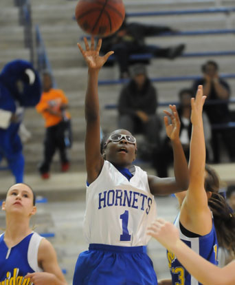 Tierra Trotter led Bryant White with 7 points in Tuesday's game. (Photo by Kevin Nagle)