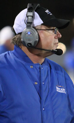 Bryant defensive coordinator Steve Griffith. (Photo by Rick Nation)