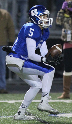 Austin Kelly had four receptions for 78 yards. (Photo by Rick Nation)