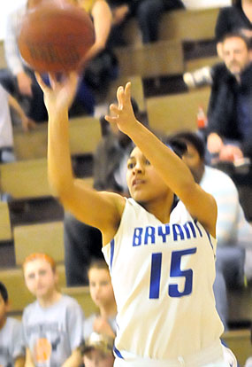 Emily Ridgell finished with 13 points Friday night. (Photo by Kevin Nagle)