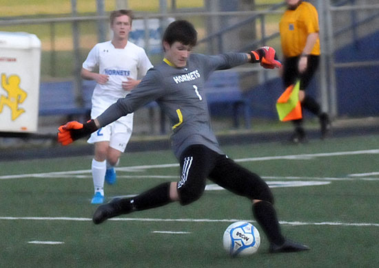 Bryant keeper Hayden Ray (Photo by Kevin Nagle)